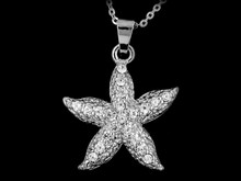 Silver Starfish Necklace