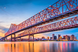 Fototapeta Fototapety mosty linowy / wiszący - New Orleans, Louisiana, USA