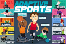 Adaptive Sports Disabled Athletes Infographics