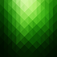 Abstract Geometric Pattern. Green Triangles Background. Vector Illustration Eps 10.