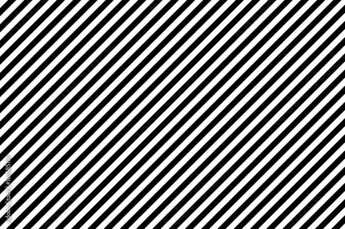 Cuadros en Lienzo Stripes diagonal pattern. White on black. Vector illustration.