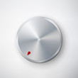 Dial Knob Vector. Global Swatches. Realistic Plastic Button. Abstract Technology Button Template.