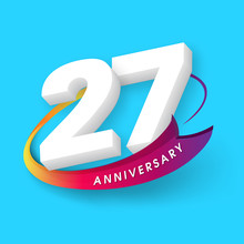 Anniversary Emblems 27 Anniversary Template Design