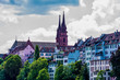 View o Basel city in switzerland