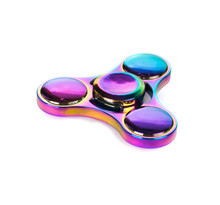 Versicoloured Colorful Fidget Spinner Stress Relieving Toy Isolated On White Background