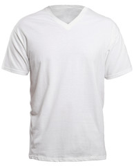 Wall Mural - White V-Neck Shirt Mock up