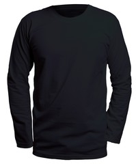 Black Long Sleeve Shirt Mock up