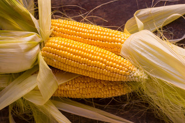 Fresh and organic corn