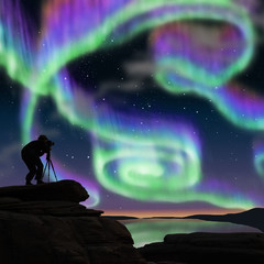 Wall Mural - aurora hunters