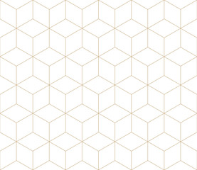 Poster - sacred geometry grid graphic deco hexagon pattern