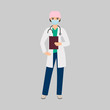 Female character of toxicologist