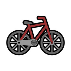 Sticker - isolated bicycle transport icon vector illustration graphic design