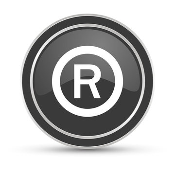Schwarzer Button - Copyright