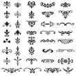 Calligraphic retro elements and page decoration Vintage Vector Design Ornaments