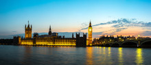 Big Ben, Parliament, Westminster Bridge In London