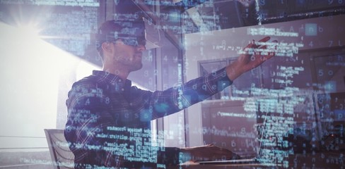 Poster - Composite 3d image of image of data