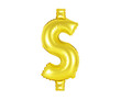 dollar sign, gold color