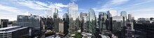 Beautiful View Of The Skyscrapers, Modern City Landscape, 3d Rendering
