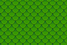 Seamless Pattern Of Colorful Green Fish Scales. Fish Scales, Dragon Skin, Japanese Carp, Dinosaur Skin, Pimples, Reptile, Snake Skin, Shingles.