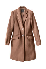 brown coat isolated
