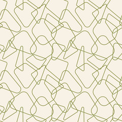 Poster - Modern vector seamless pattern with  abstract geometric shapes.