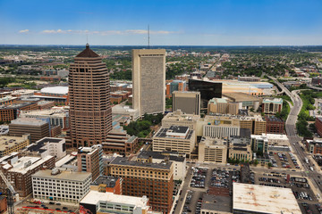 looking north in columbus, ohio