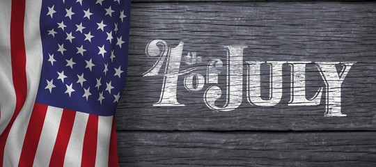 Poster - Composite image of independence day graphic