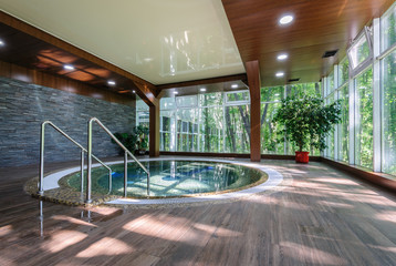 Big luxury jacuzzi tub