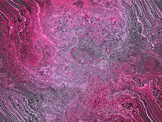 Poster - Abstract colored distorted lines. 3D rendering