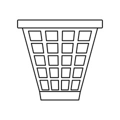 Wall Mural - isolated trash can icon vector illustration graphic design