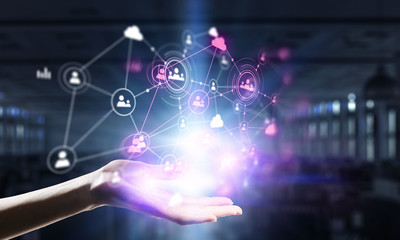 Poster - Wireless connection futuristic concept