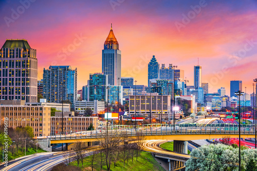 Fotomural Atlanta, Georgia, USA Skyline