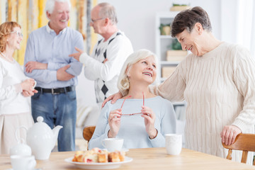 Wall Mural - Two older women