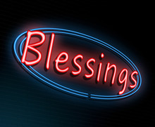 Neon Blessings Concept.