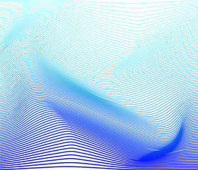 Poster - Vector illustration of blue striped surface abstract background