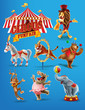 circus set icons