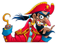 Funny Pirate Character