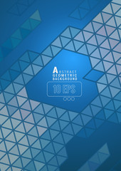 Abstract triangle BG with blue space