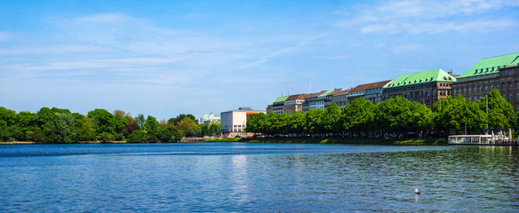 Wall Mural - Binnenalster (Inner Alster lake) in Hamburg