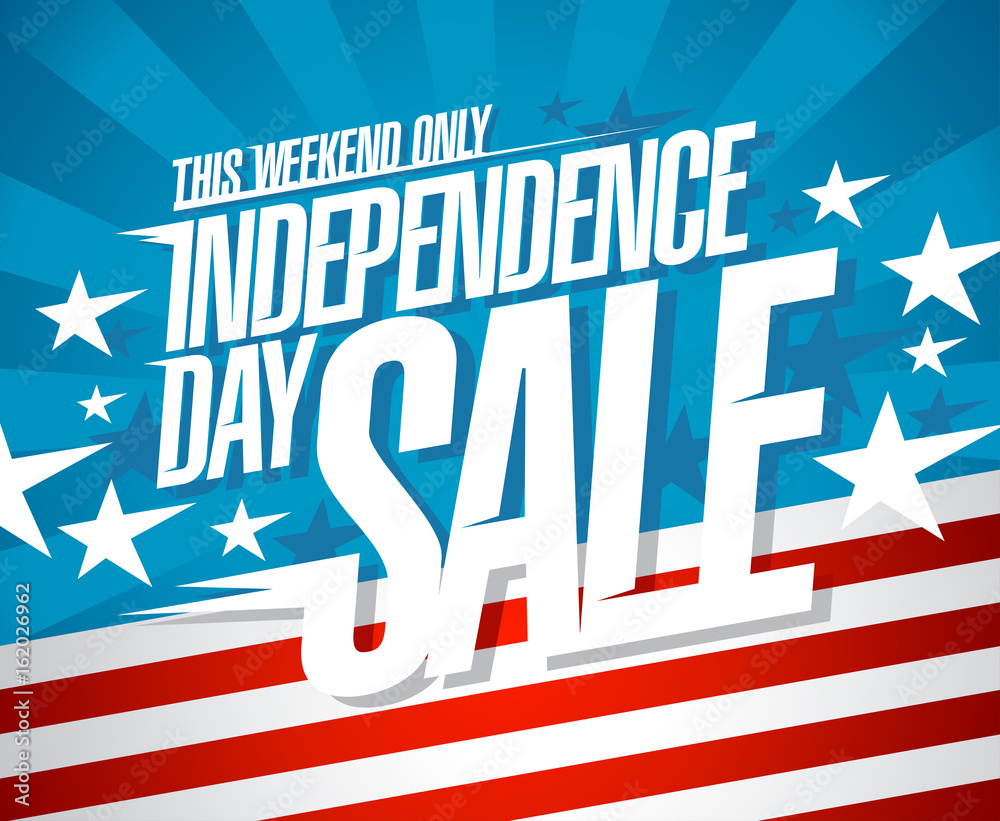 Independence day sale banner Stock Vector | Adobe Stock