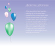 © nmarty - Balloons pattern. To make holiday cards, banners, congratulations