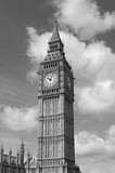 Fototapeta Big Ben - Big Ben clock tower, also known as Elizabeth Tower near Westminster Palace and Houses of Parliament in London England has become a symbol of England and Brexit discussions