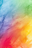 Fototapeta  - Textured rainbow painted background