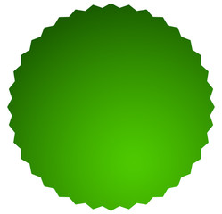 Poster - Badge, starburst, sunburst button background. Blank badge, button shape