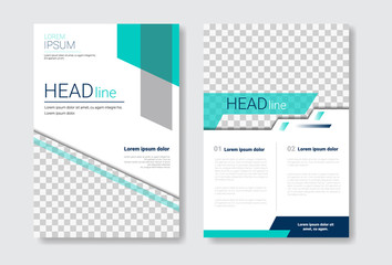 Poster - Template Design Brochure Set, Annual Report, Magazine, Poster, Corporate Presentation Collection, Portfolio, Flyer With Copy Space Vector Illustration