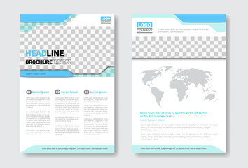 Poster - Template Design Brochure Set, Annual Report, Magazine, Poster, Corporate Presentation Collection, Portfolio, Flyer With Copy Space Vector Illustration