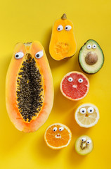 Poster - funny fruits and vegetables