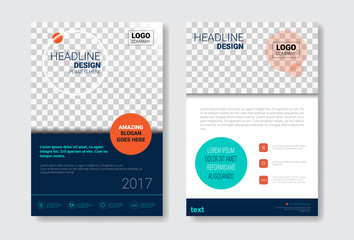 Poster - Template Design Brochure Set, Annual Report, Magazine, Poster, Corporate Presentation Collection, Portfolio, Flyer With Copy Space Vector Illustration