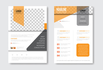 Poster - Template Design Brochure Set, Annual Report, Magazine, Poster, Corporate Presentation Collection, Portfolio, Flyer With Copy Space Vector Illustration
