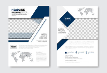 Poster - Template Design Brochure Set, Annual Report, Magazine, Poster, Corporate Presentation Collection, Portfolio, Flyer With Copy Space Vector Illustration